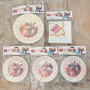 Vintage‎ 1997 Spice Girls Paper Party Plates and Napkins NOS Collectors British